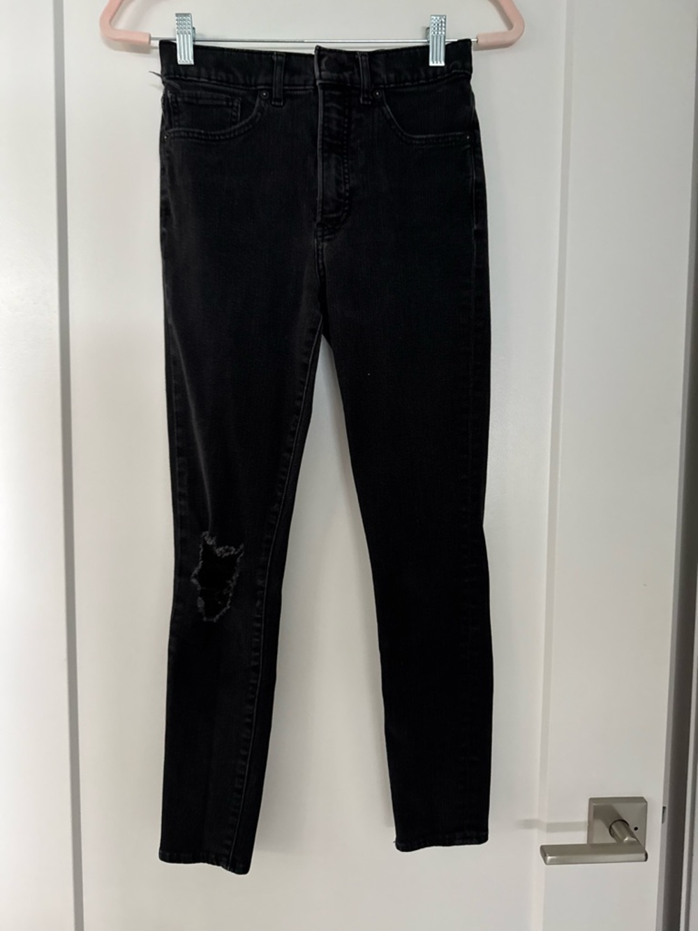 Express Black Women's Skinny Jeans - High Rise